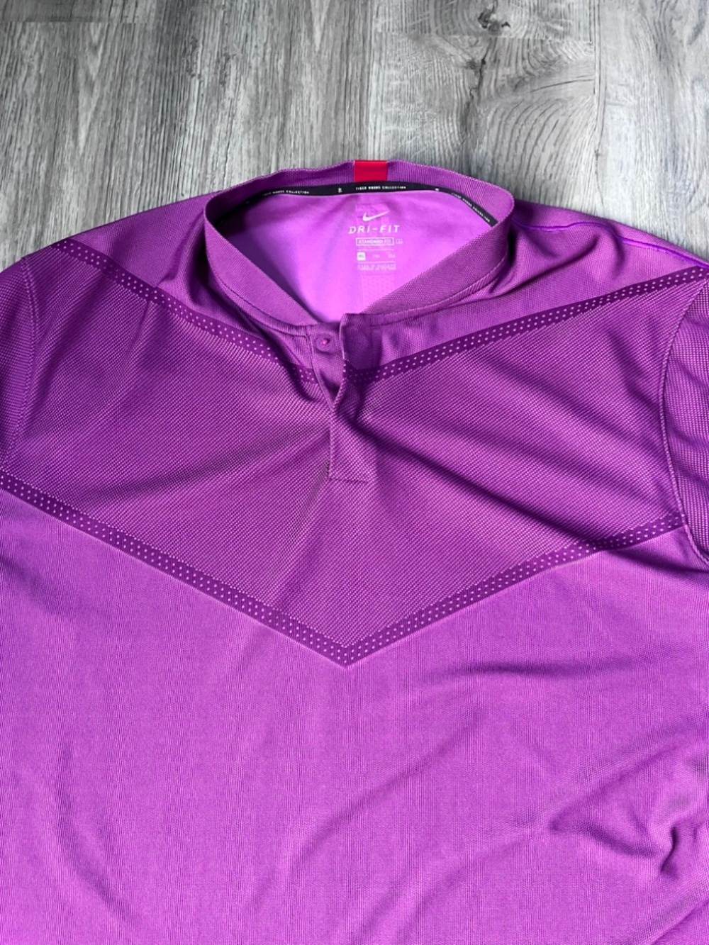 Nike Tiger Woods Golf Polo Mens Medium Dri-FIT Standard Fit Blade - Picture 2 of 11